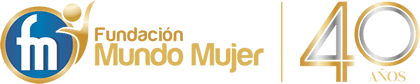 Logo Fundación Mundo Mujer 40 años
